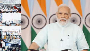 live video conferencing by Narendra modi