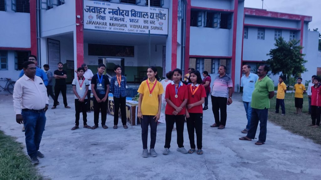 Painting competition organized in Navodaya Vidyalaya