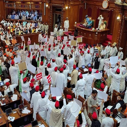 Assembly session starts from today, opposition created ruckus