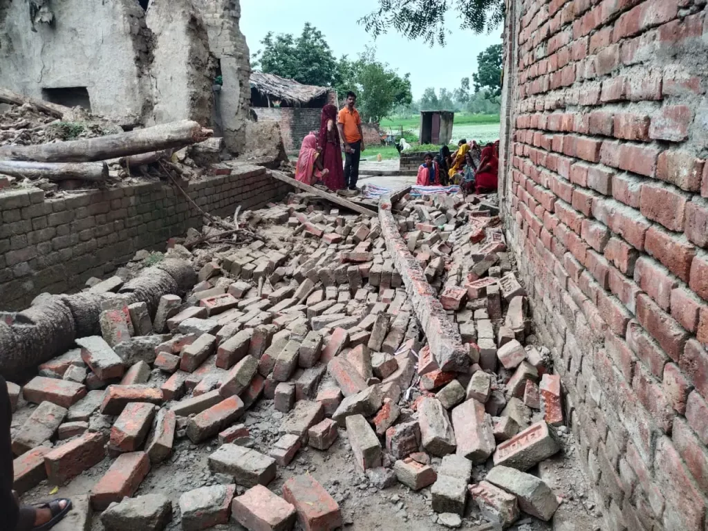 Sensation spread in village after wall collapse