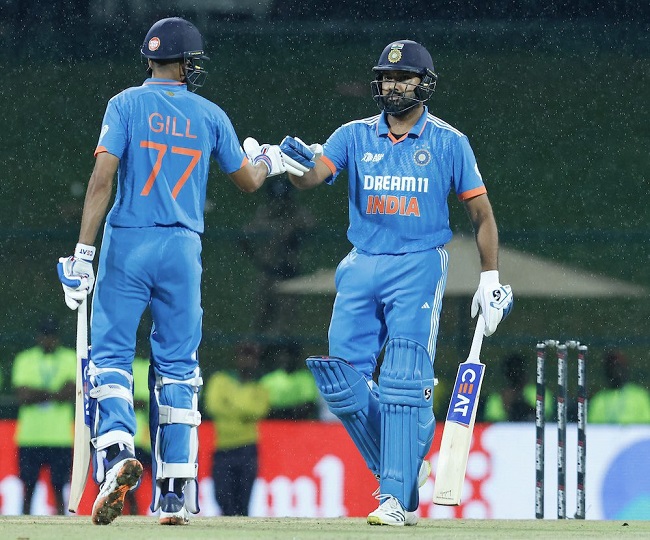 Rohit and Shubham Gill scored unbeaten half centuries