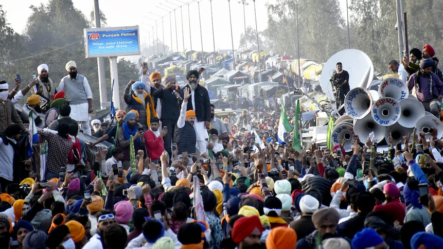 Farmers protest