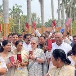 INDIA' alliance reached Parliament with a copy of the Constitution