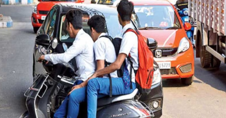 ban on driving of vehicles by students below 18 years