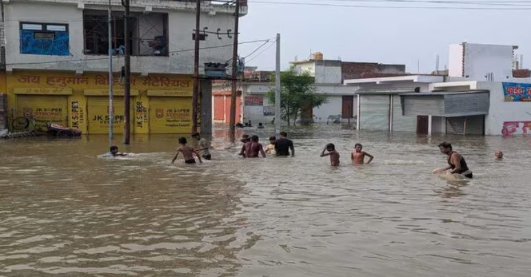 Shahjahanpur flood area