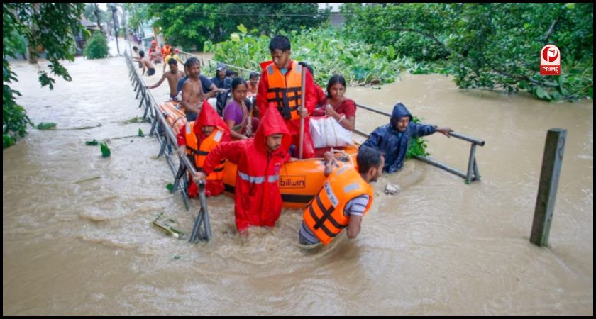 त्रिपुरा में भी बाढ़ का कहर