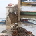 The wall of Karnataka Guest House collapsed