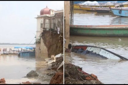 The wall of Karnataka Guest House collapsed