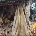 house collapsed due to rain