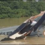 Air Force helicopter crashes in flood