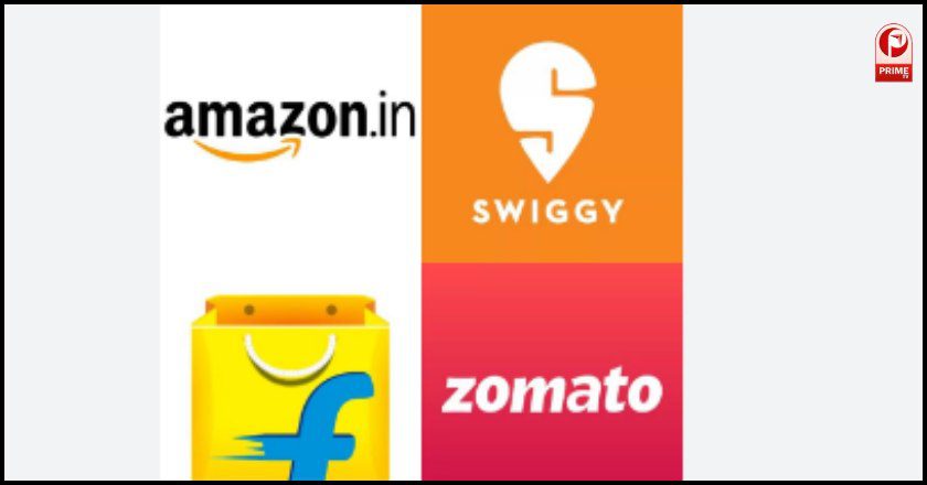 amazon flipkart swiggy zomato