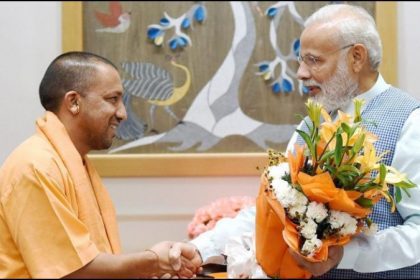 cm yogi meeting with pm modi today