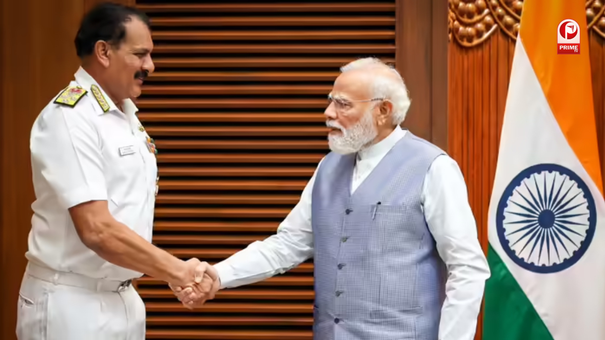Navy Chief Meets PM Modi