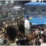 स्पेशल ट्रेन की मांग को लेकर छात्रों का प्रदर्शन