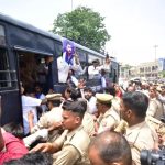 Lucknow Paper Leak Protest