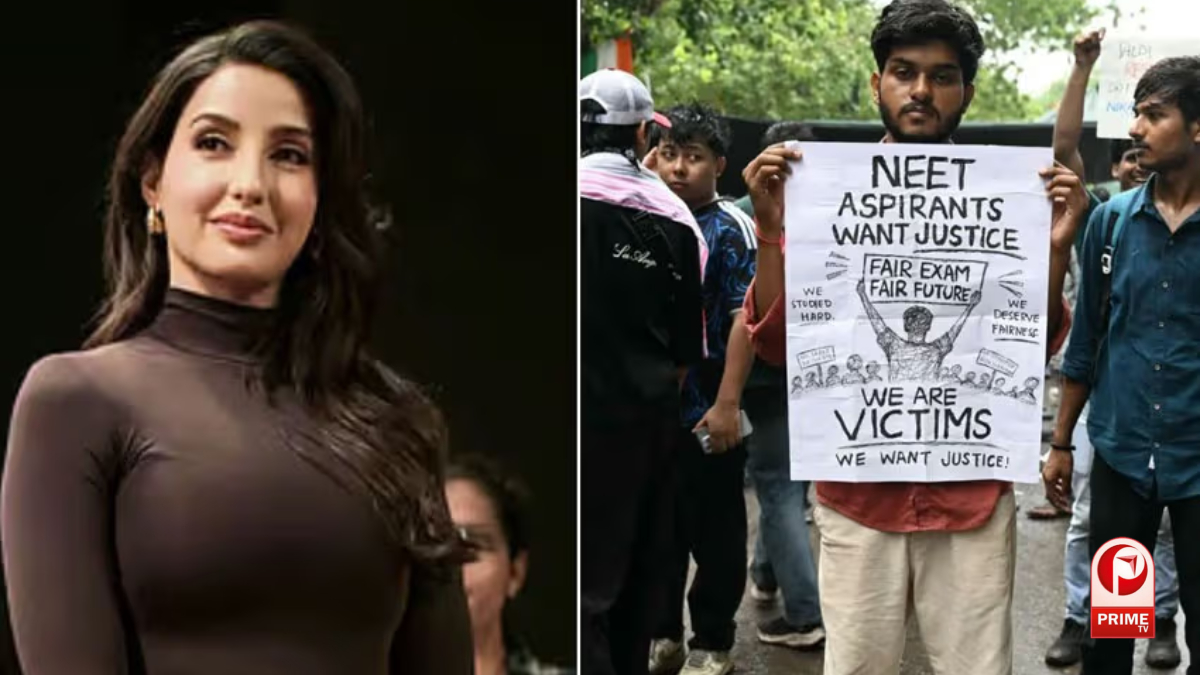Nora Fatehi on NEET Protest