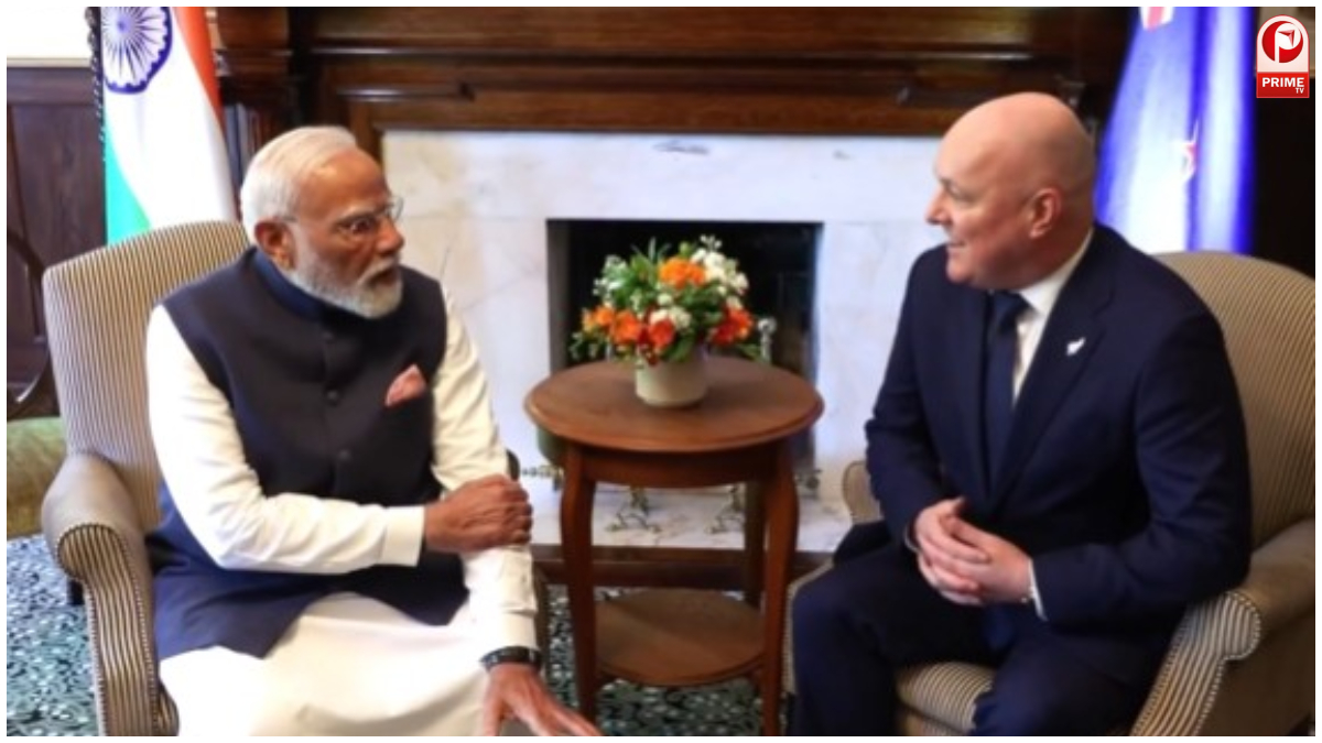 PM Modi–Christopher Luxon Meeting