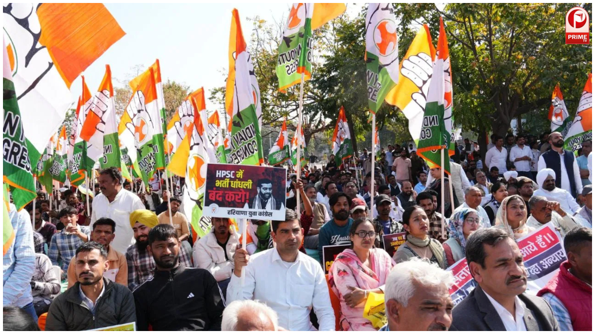 हरियाणा भर्ती घोटालों को लेकर कांग्रेस हमलावर