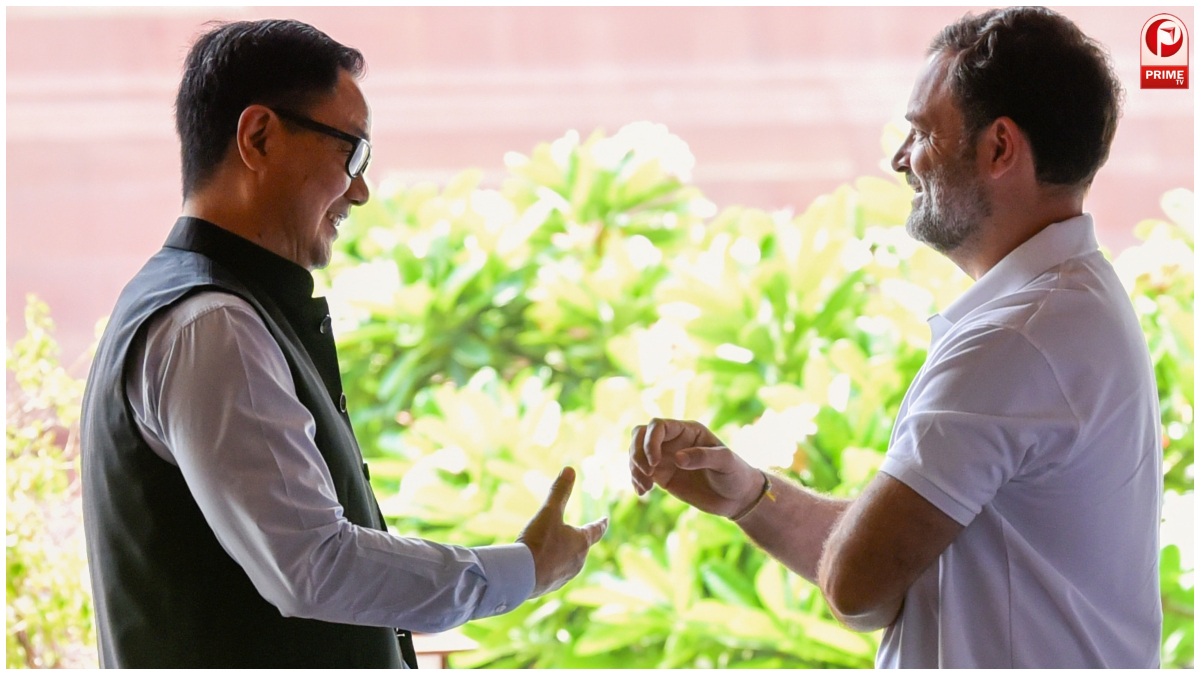 Rahul Gandhi Rijiju Meeting