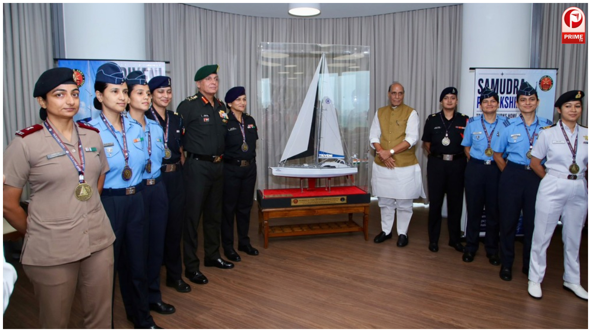 Rajnath Honors All-Women Crew