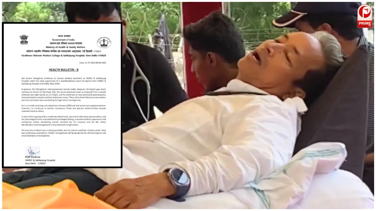 Sonam Wangchuk Health