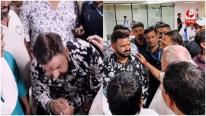 लालू यादव को देखते ही पवन सिंह ने लिया आशीर्वाद