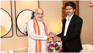 CM विजय से अमित शाह की मुलाकात