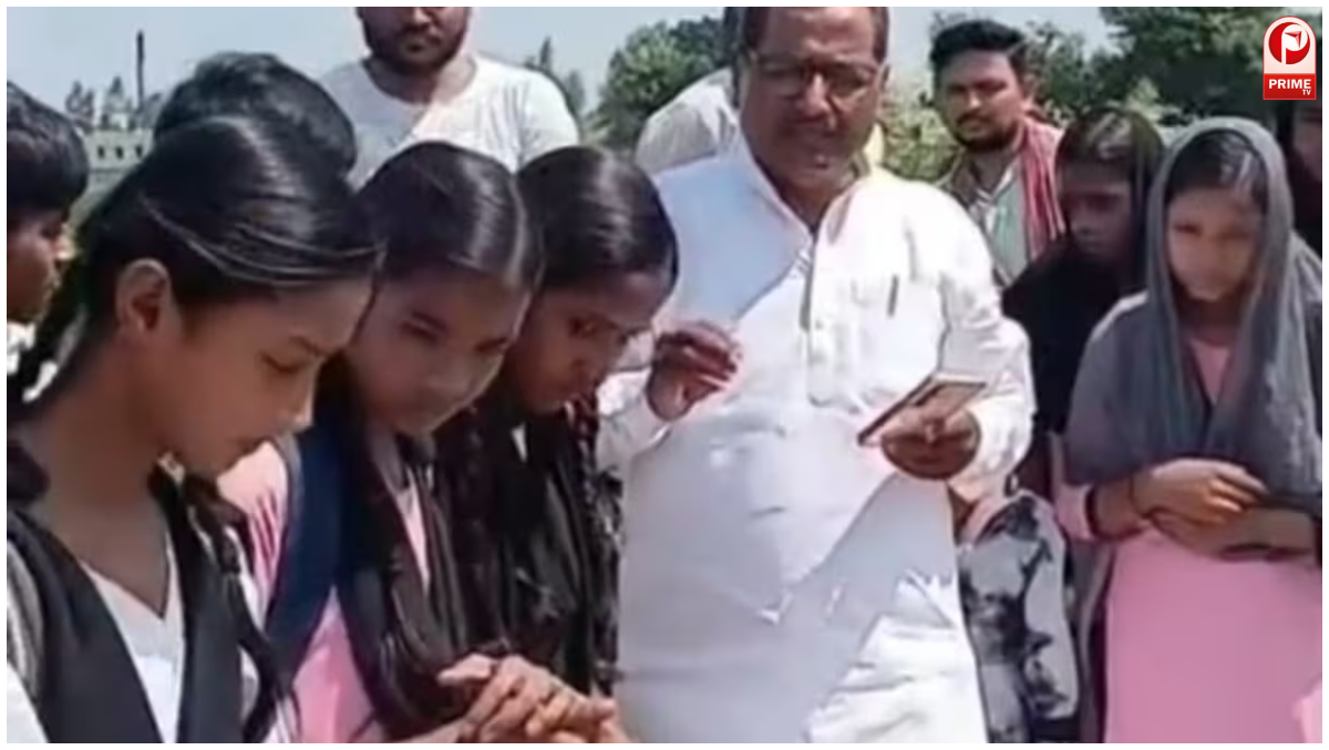 बच्चों ने बस्ती में विधायक का काफिला रोका