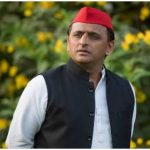 लखनऊ में सपा छात्र सभा का प्रदर्शन