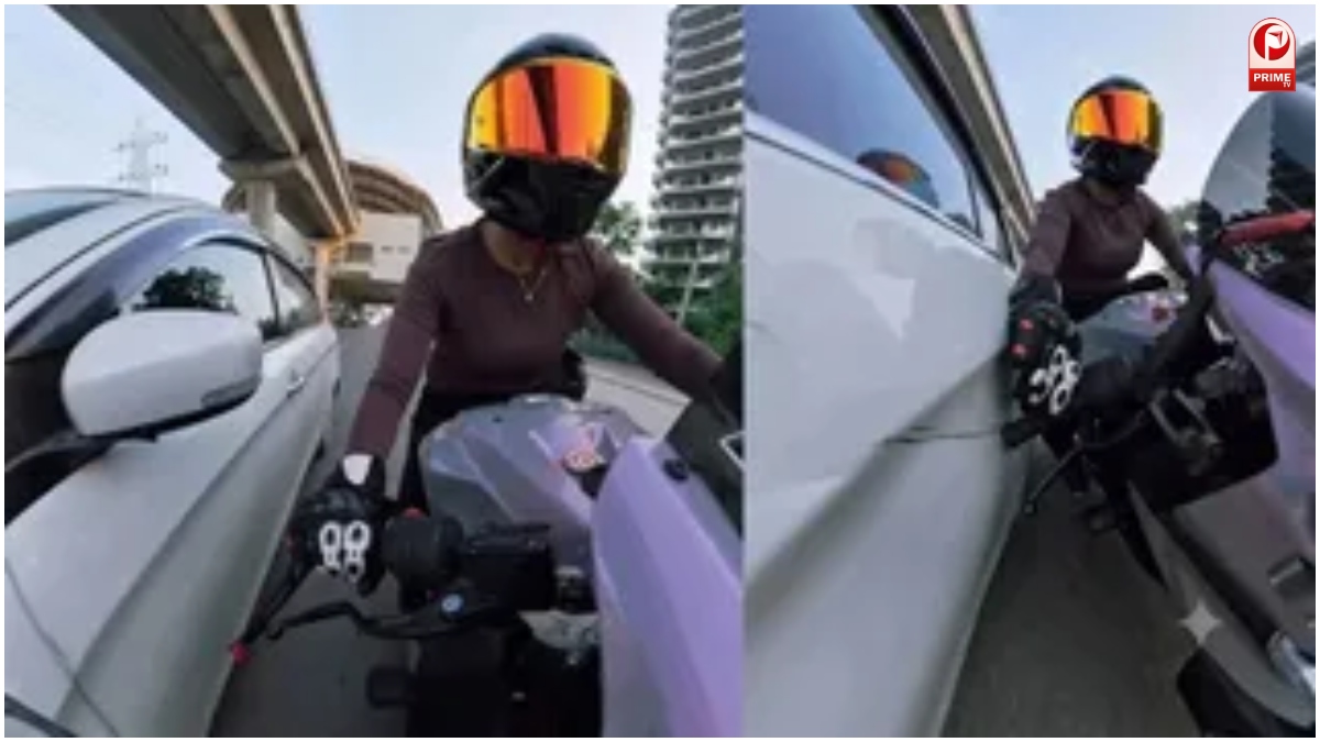 Gurugram hit and run video