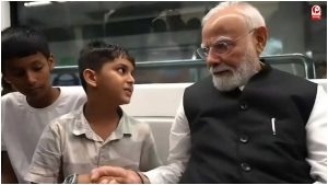 PM Modi Metro Ride