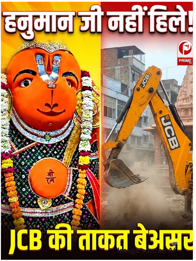 Ujjain में नहीं हिली हनुमान जी की प्रतिमा, 12 JCB भी हुईं बेबस!