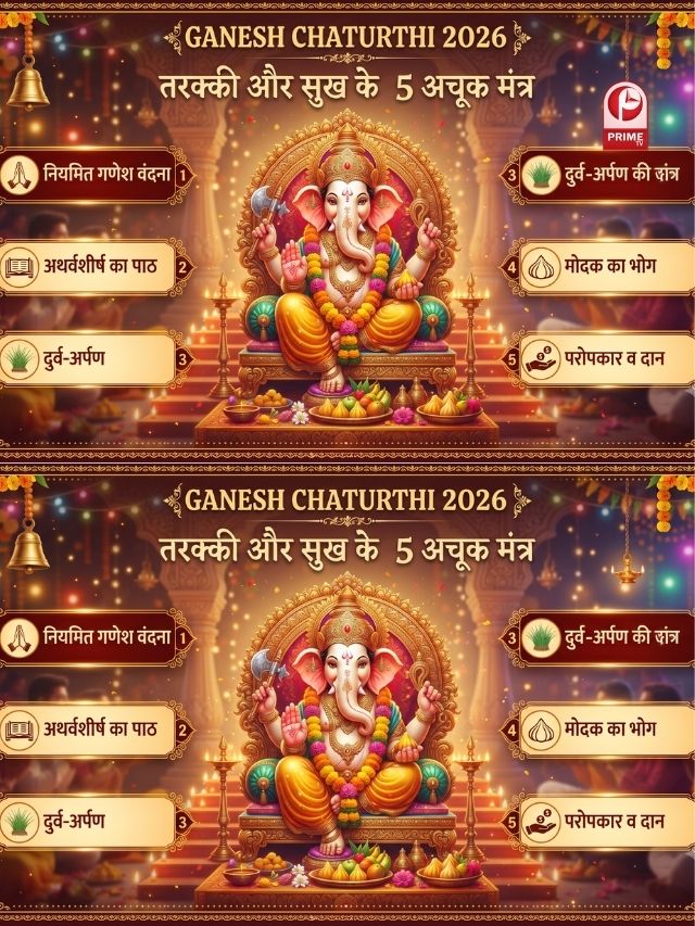 Ganesh Chaturthi 2026: तरक्की और सुख के 5 अचूक मंत्र