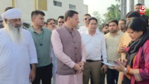 बाजपुर में फसल नुकसान देखने पहुंचे सीएम धामी