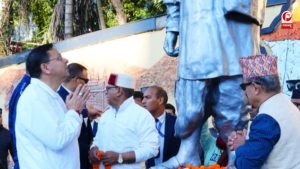 सरदार पटेल की जयंती पर सीएम धामी ने दी श्रद्धांजलि