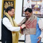 उत्तराखंड में CM धामी और अरविंद मेनन की मुलाकात