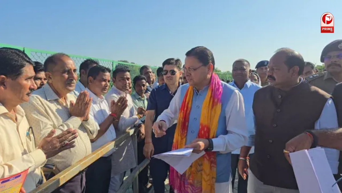 खटीमा में सीएम धामी का जनता दरबार