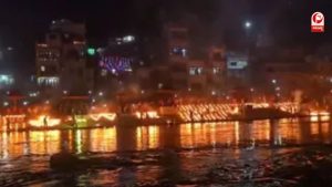 महाअष्टमी पर बागेश्वर में दीपोत्सव
