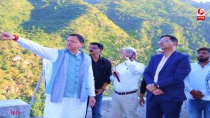श्रीनगर-देवप्रयाग हाईवे पर सीएम धामी का निरीक्षण